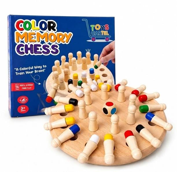 Toys cartel Wooden Memory Chess Game Color Matching Educational Board Games