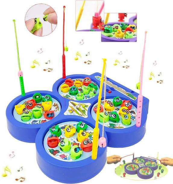 Royaldeals Magnetic Fishing Game Board Set Fun Game (4 Fishing Rods , 32 Fish) Educational Board Games
