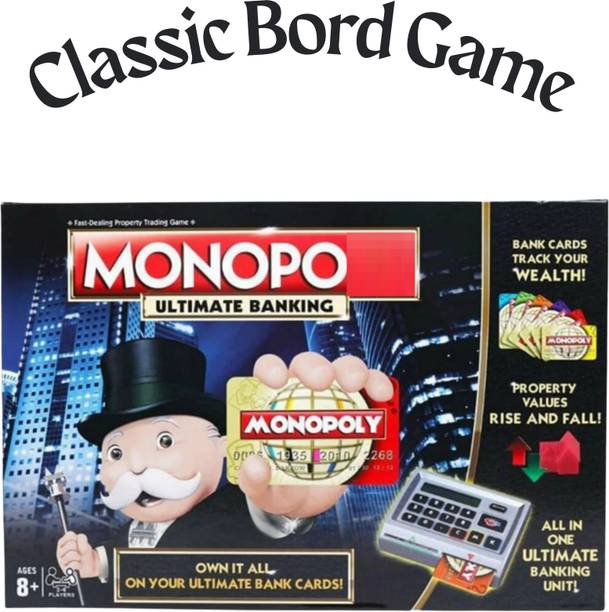 Zuuluzrs Cashless Digital Banking Monopoly Board Game Ultimate Banking Edition Board Game Accessories