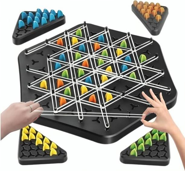 SKYBUCKET Geometric Chess Game, Board Games for Family Night, Family Games Board Game Accessories