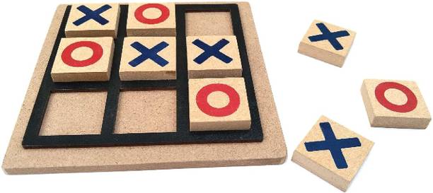 YTO World Wooden Tic Tac Toe Game Zero and Cross FunBrain Games Party & Fun Board Game