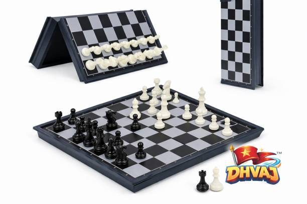 DHVAJ Magnetic Chess Set with Folding Educational Toys for Kids and Adults,10inch Air Football Board Game