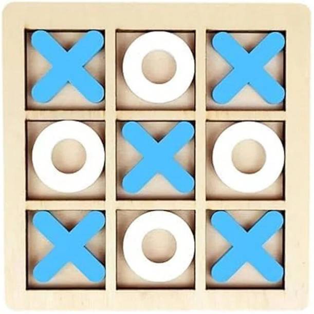 Cartvia Wooden XO Game – Premium Tic Tac Toe Educational Board Games
