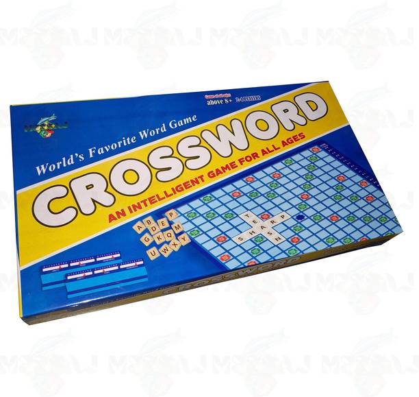 Meesaj Premium Crossword Word Puzzle Board Game – Educational English Learning Fun Educational Board Games