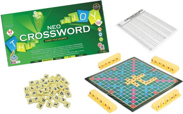 BKDT Marketing Crossword English Word Puzzle Game for Kids - Vocabulary Builder (Neo Crossword) Educational Board Games