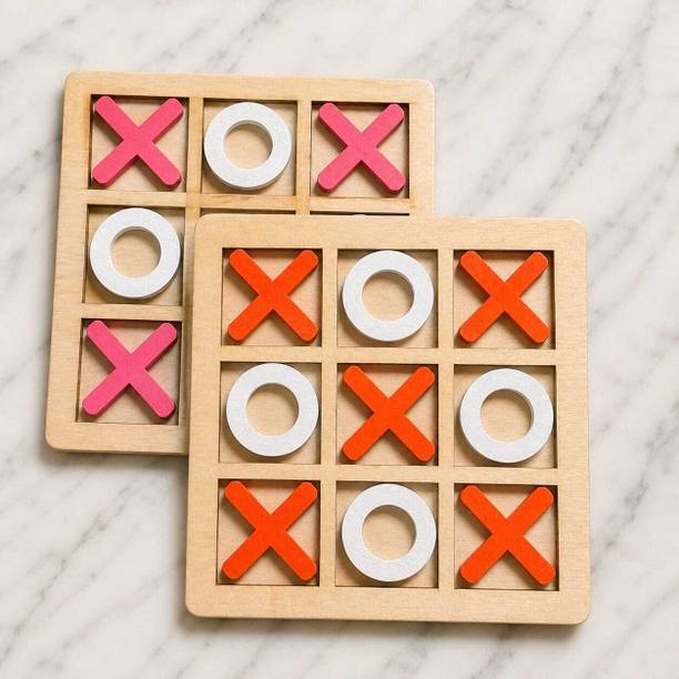 kydonest Classic XOXO Zero & Cross Strategy Puzzle-Random Colour Party & Fun Board Game