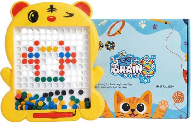 Kidoyz Magnetic Dot Art Drawing Board for Kids Ideal for Creativity, Fine Motor Skills Educational Board Games