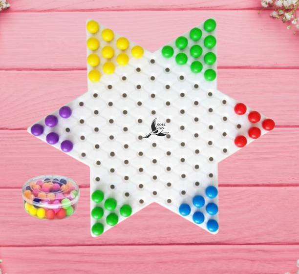 Koel Plastic Chinese Checker can be used as Pegboard Set for Counting, Color Sorting Party & Fun Board Game