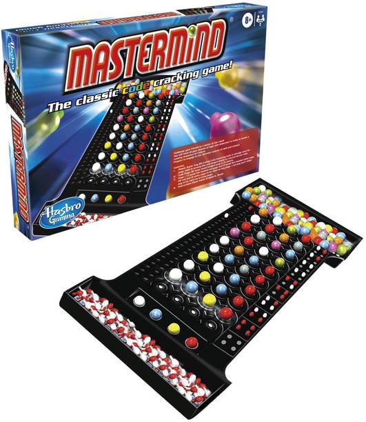 HASBRO GAMING Mastermind The Classic Code Cracking Game For Ages 8 and Up, for 2 Players Strategy & War Board Game