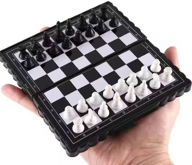 PAPASpace Magnetic Chess Set, Folding Chess Board Set Educational Board Games