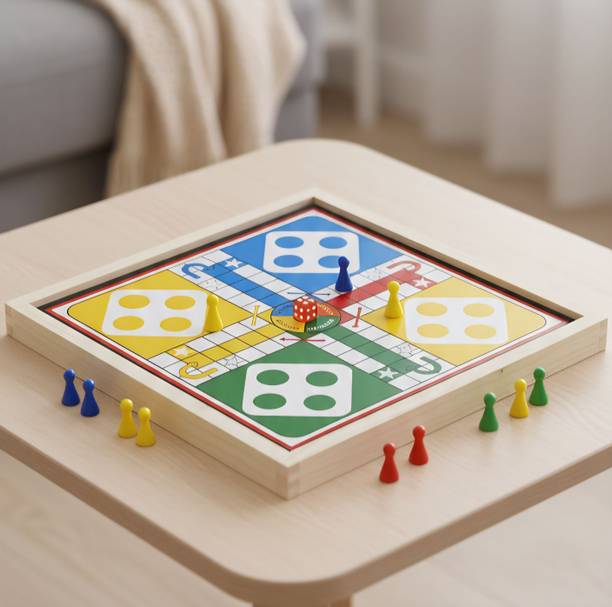 RSP sports 2 in 1 Wooden Magnetic Board Game | Ludo + Snakes & Ladders Party & Fun Board Game