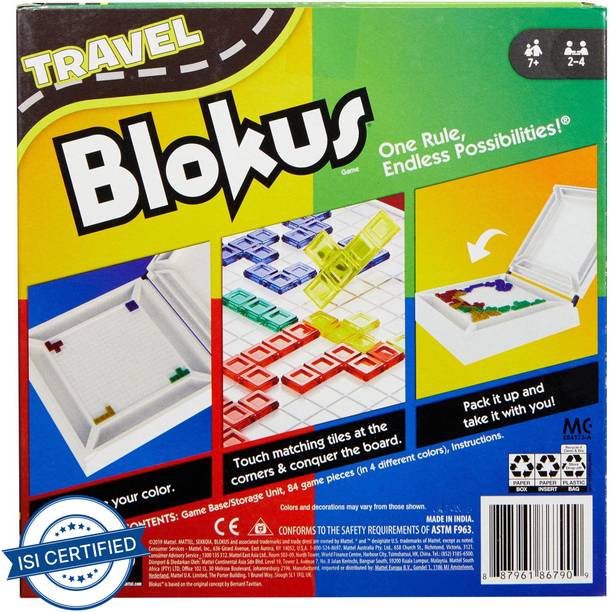 mattel GAMES TRAVEL BLOKUS Board Game Accessories