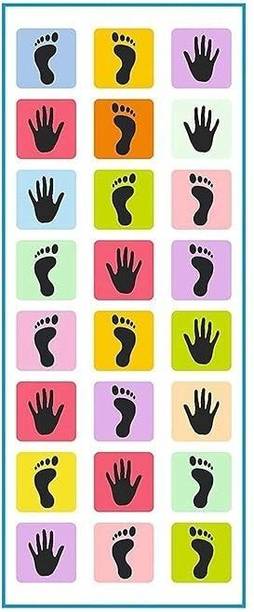 Funforce hopscotch play mat game 32" x 86" inch- Multicolour Board Game Accessories