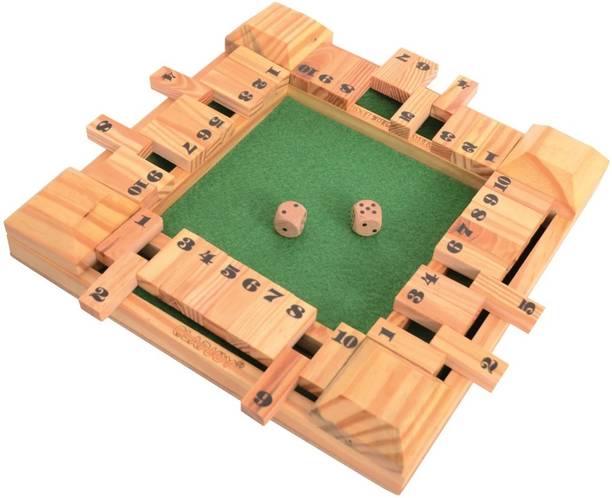 Clapjoy Shut The Box Wooden Board Game for Kids and Adults Educational Board Games