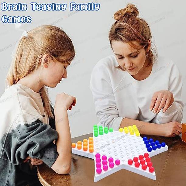 Pseudo Champions Chinese Checkers Board Game Matching Puzzles Board Game for Kids Board Game Accessories