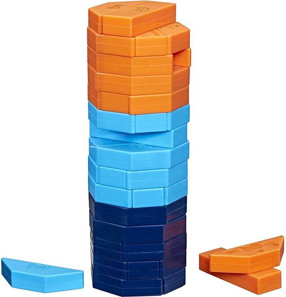 Mynxe Stacking Blocks Party Game Classic Game Stacking Blocks Build-Tower Folding High Board Game Accessories
