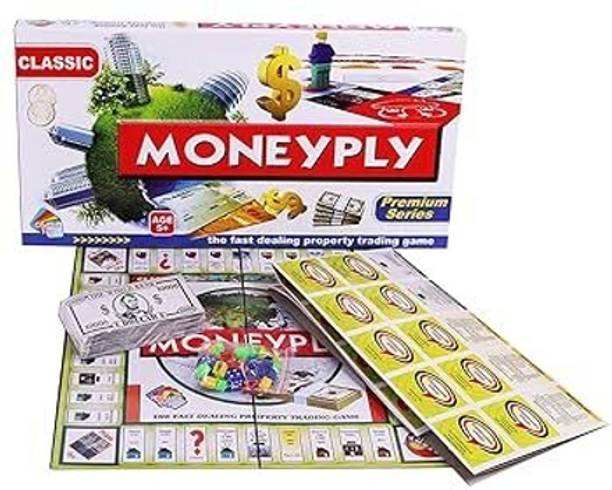 Shivalik Enterprises Money Ply Board Game for Kids – Fun Learning Game of Money, Banking & Strategy Money & Assets Board Game