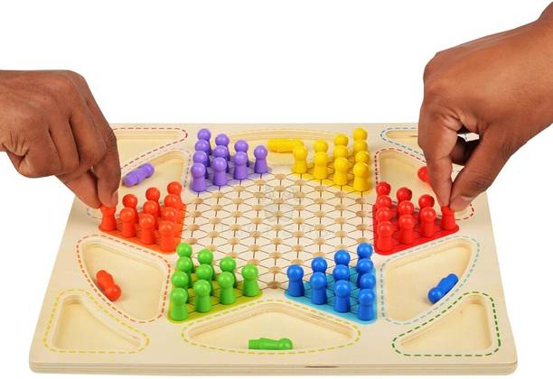 gugan toys Ludo Board & Chinese Checkers (2-in-1) Flying Chess Board Game for Kids Educational Board Games