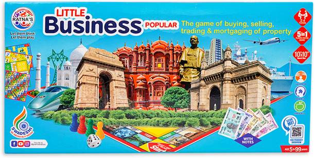 Ratnas LITTLE BUSINESS NOTES FOR KIDS Money & Assets Board Game