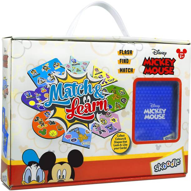 Braintastic Mickey Mouse Match & Learn Educational Brain Booster Educational Board Games