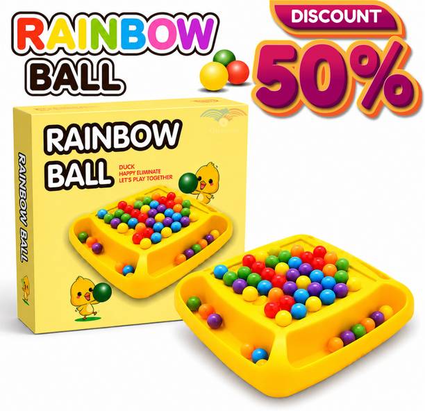 calyxia Rainbow Ball Kids Board Game | Logic Building Family Fun Toy Educational Board Games