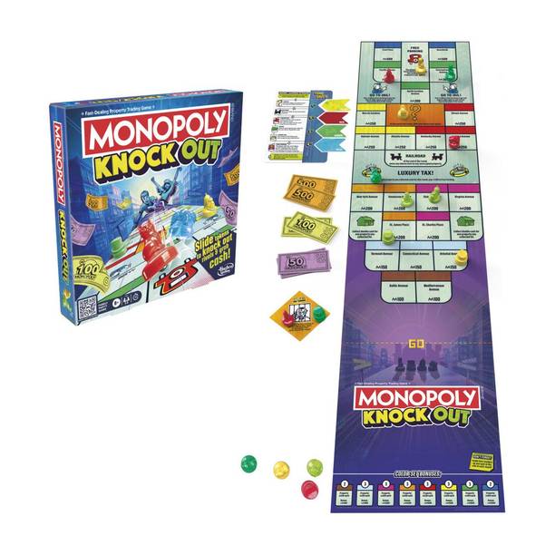 Monopoly Knockout Family Party Board Game Party & Fun Board Game