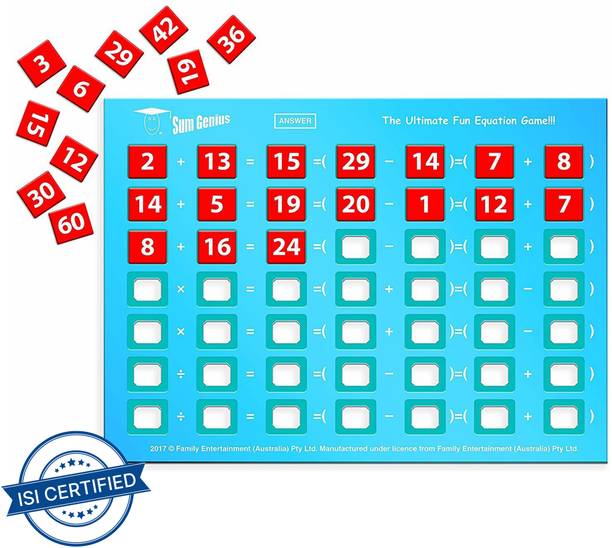 FUNSKOOL Sum Genius Strategy & War Board Game