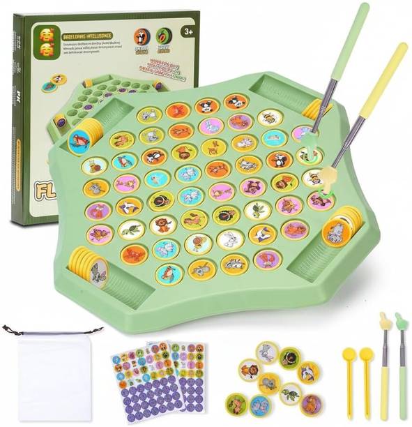 VaayuEStore Flipping Chess Match Game Montessori Memory Matching Board Game for Kids Educational Board Games
