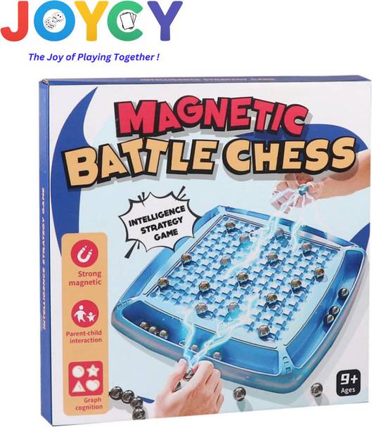 JOYCY Magnetic Chess Strategy Game Set |Magnet Game with Board (20 PIECES) Strategy & War Board Game