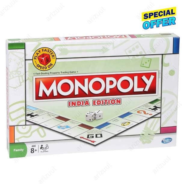 Arizuul Monopoly Style Puzzle Adventure Game Fun Family Board Game with Thinking Skills Party & Fun Board Game