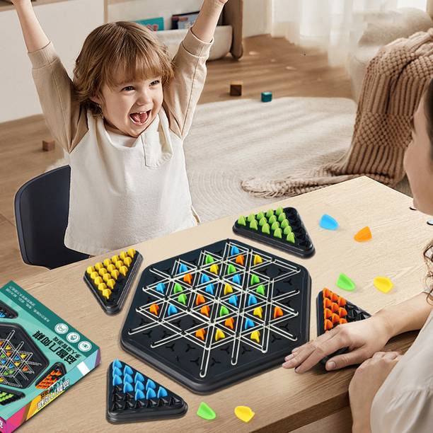Dorytoys Triangle Chess Puzzle Board | Educational Group Game