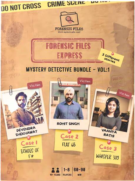 Forensic Files Detective Mystery Bundle Vol. 1 | Mini Unsolved Case Party & Fun Board Game