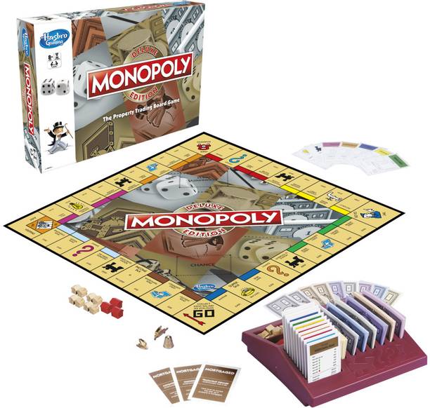 Monopoly Deluxe Edition Board Game Money & Assets Board Game