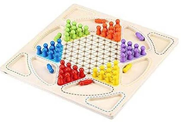 Rainbowstore Checkers+Ludo 2 In 1 Board Game for kids and adults Educational Board Games