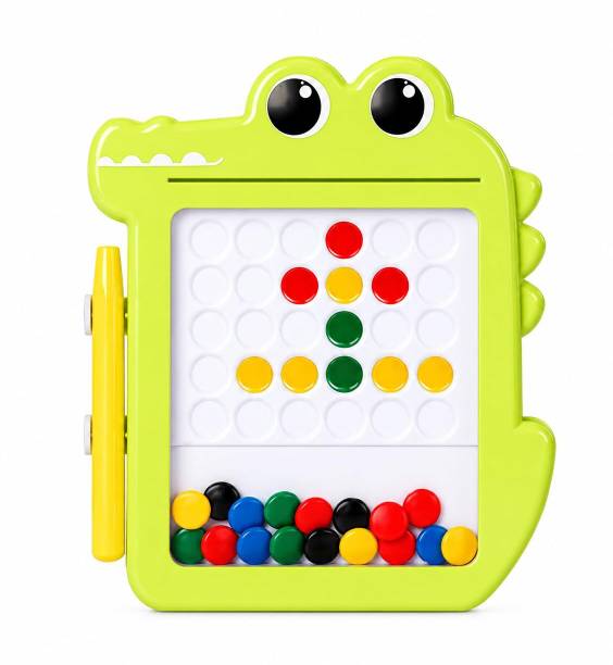 Spocco Magnetic Bead Drawing Board for Kids with Pen Re-usable Educational Slate Toy 51 Educational Board Games