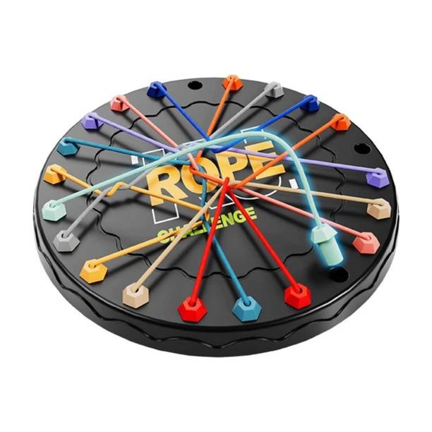 WEDELIGHT Rope Challenge Game,Indoor Board Games for Kids & Adults,Untangling Puzzle Game Strategy & War Board Game