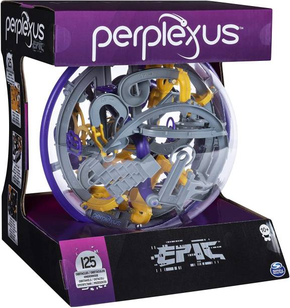 SPIN MASTER Perplexus Epic Challenging Interactive Maze Game with 125 Obstacles Board Game Accessories Board Game