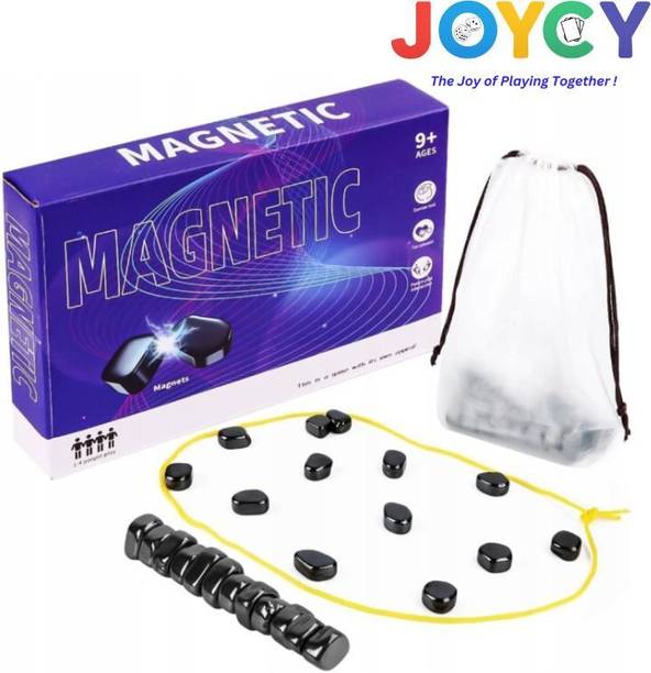 JOYCY Magnetic Effect Game Intelligence Strategy Game with 20 Magnets,Rope&Storage Bag Strategy & War Board Game