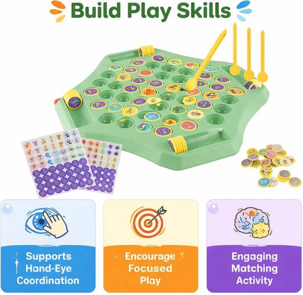 Ragiluxe Animal Memory Flipping Match Chess Board Game Kids Toy Educational Board Games