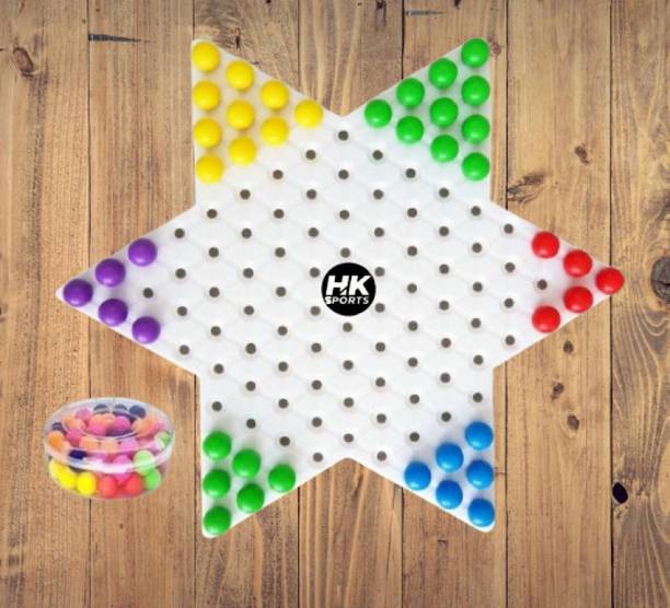 HK Sports Plastic Checkerboard with Checker Ball used as Peg Board Party & Fun Board Game