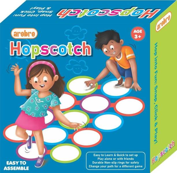 CUBAN INDIA Hopscotch Ring Set with 13 Hoops and 16 Connectors Board Game Accessories