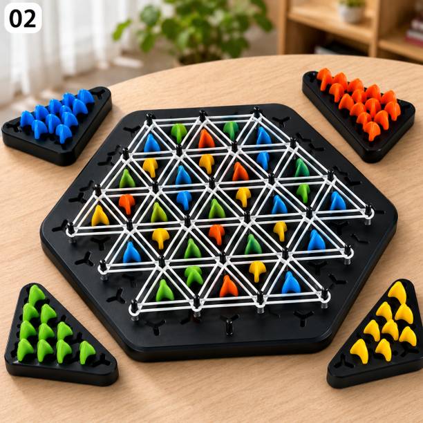 Sotnof SkillMaster Brain Training Triangle Board Game Kit Board Game Accessories