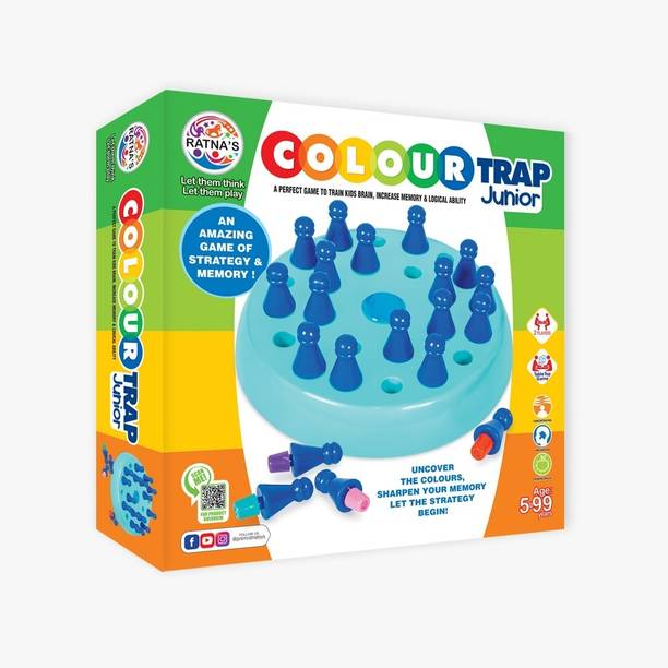 Ratnas Colour Trap Junior (7709) A Thrilling Game of Strategy & Memory Educational Board Games