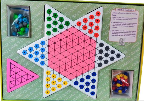 गिफ्ट कलेक्शन Premium Quality Chinese Checker Board Game | Indoor Games For Kids & Adults बोर्ड गेम
