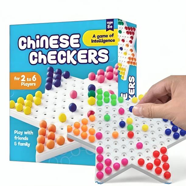 SARASI Chinese Checker A Game Of Intelligence, Matching Puzzles Board Game for Kids, Strategy & War Board Game