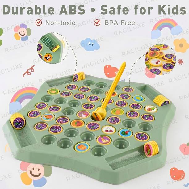VERTEX ENTERPRISE Animal & Fruit Memory Match Board Game Educational Board Games