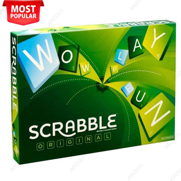 Arizuul Scrabble Word & Letter Board Game for Kids Family Fun Educational Board Game Board Game Accessories
