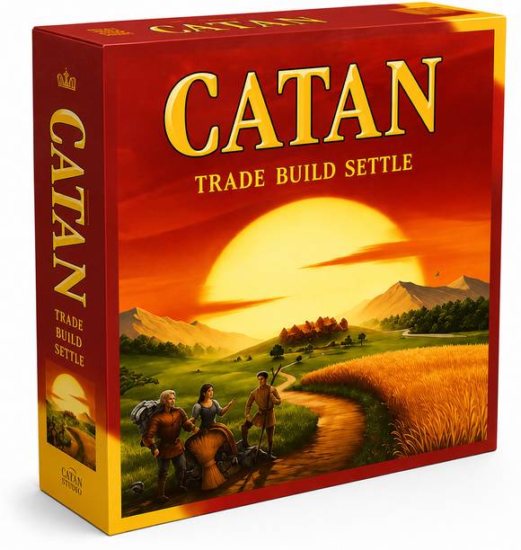 AweStuffs Catan Board Game for Adults and Family 3 to 4 Players Board Game Board Game Accessories