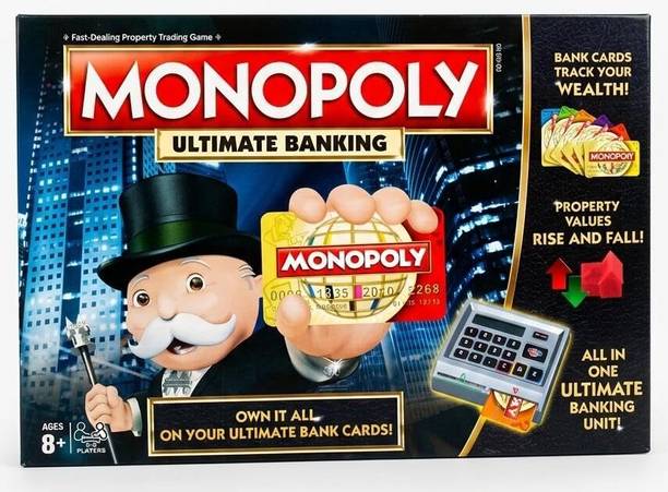 KIDDOVATE MONOPOLY ULTIMATE BANKING BOARD GAME FOR KID & FAMILY | AGE 8+ Board Game Accessories