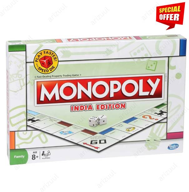 Arizuul Monopoly India Puzzle Adventure | Family Strategy Board Game Party & Fun Board Game